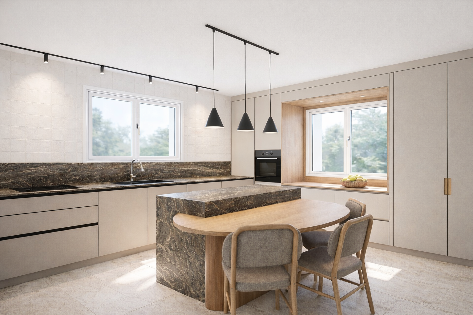 Projet d'architecture d'intérieur réalisé en Haute-Savoie par une architecte d'intérieur.