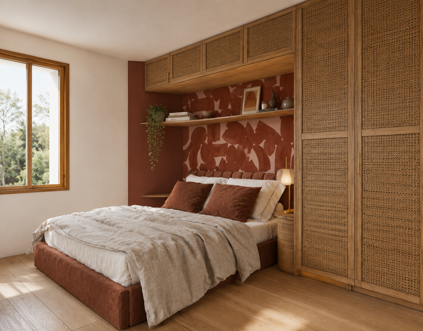 Chambre du projet Jeanine, dépendance transformée en T2